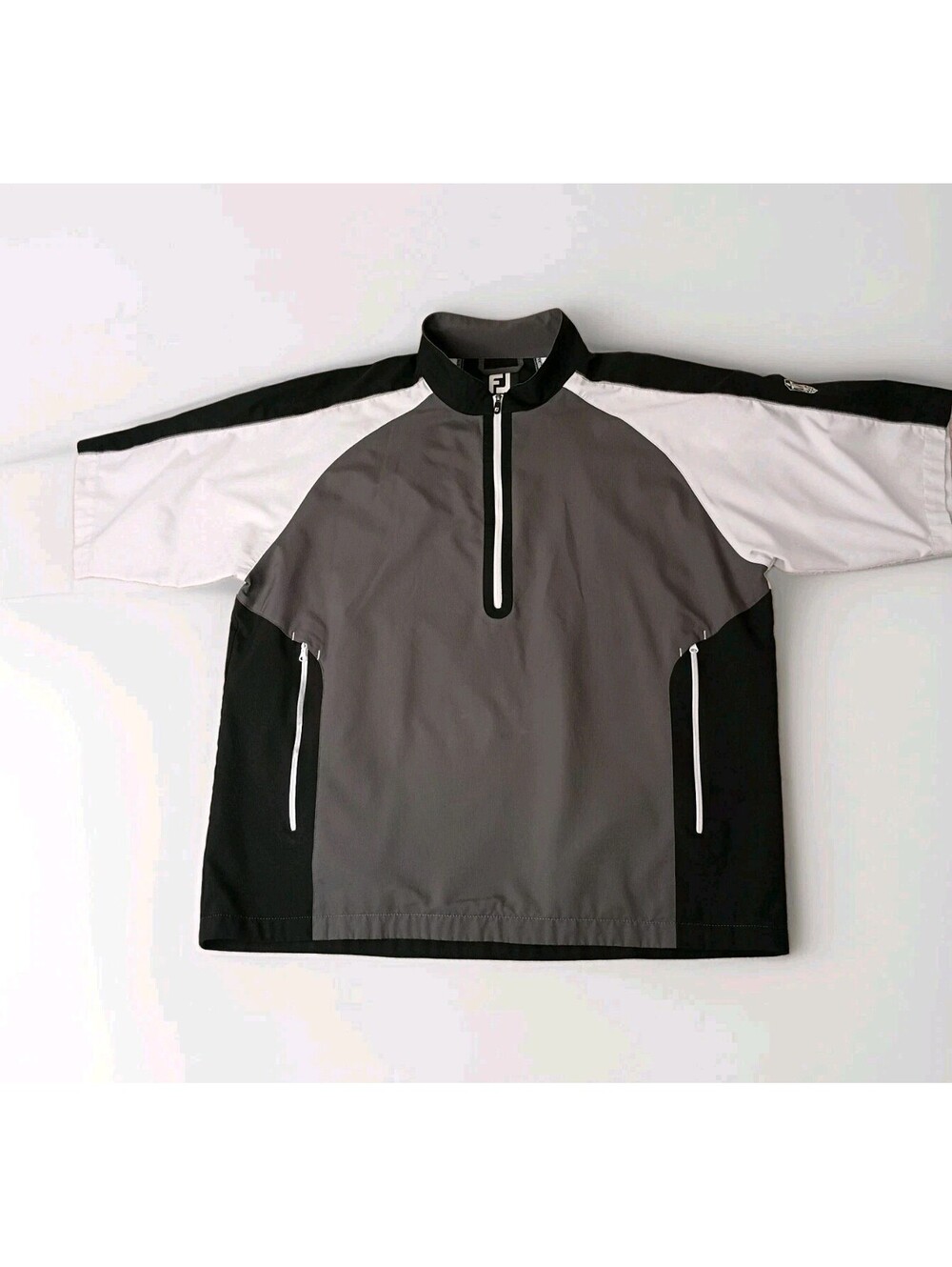 Foot Joy Performance Half Zip Pullover Black & White Men's Size XL Golf